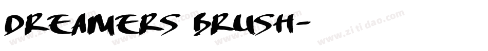 DREAMERS BRUSH字体转换